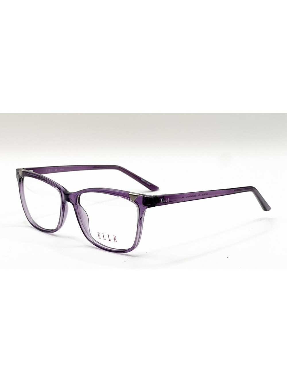 Elle EL13425 PU Purple Rectangle Authentic Eyeglass Frames 53-15-140